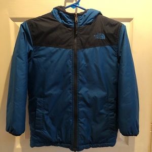 Boys Northface Hooded Reversible Coat